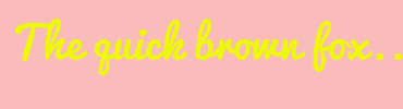 Image with Font Color EEFA05 and Background Color FABBBB